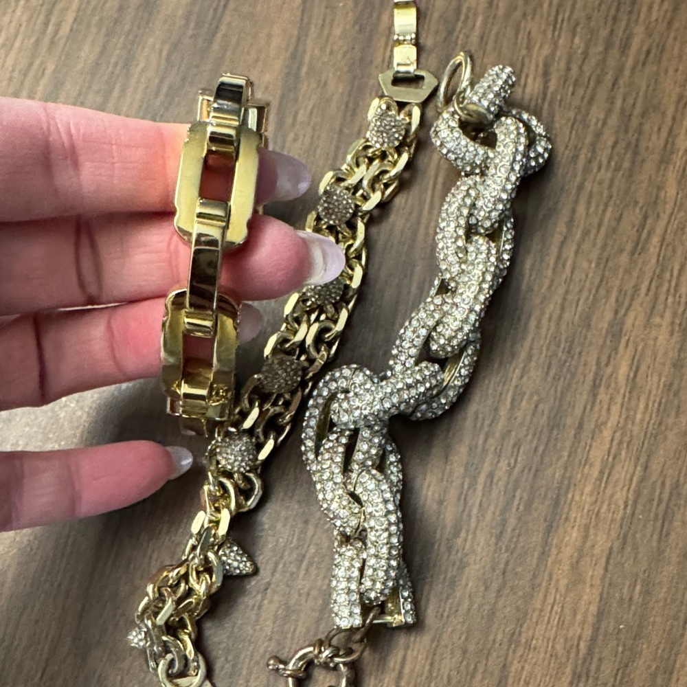 C. Wonder Gold and Silver Chain Bracelet Set